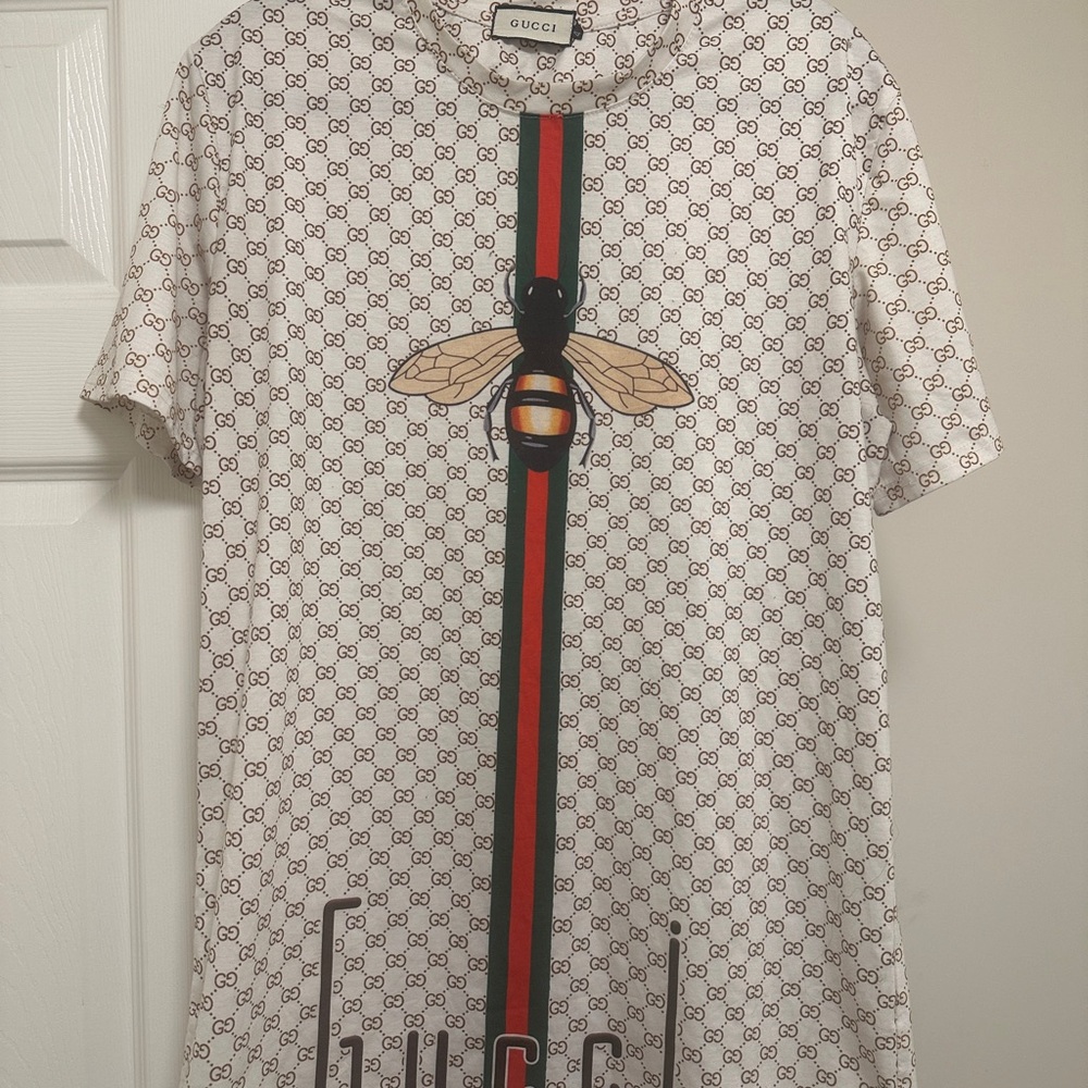 Gucci Cream and Brown Shirt